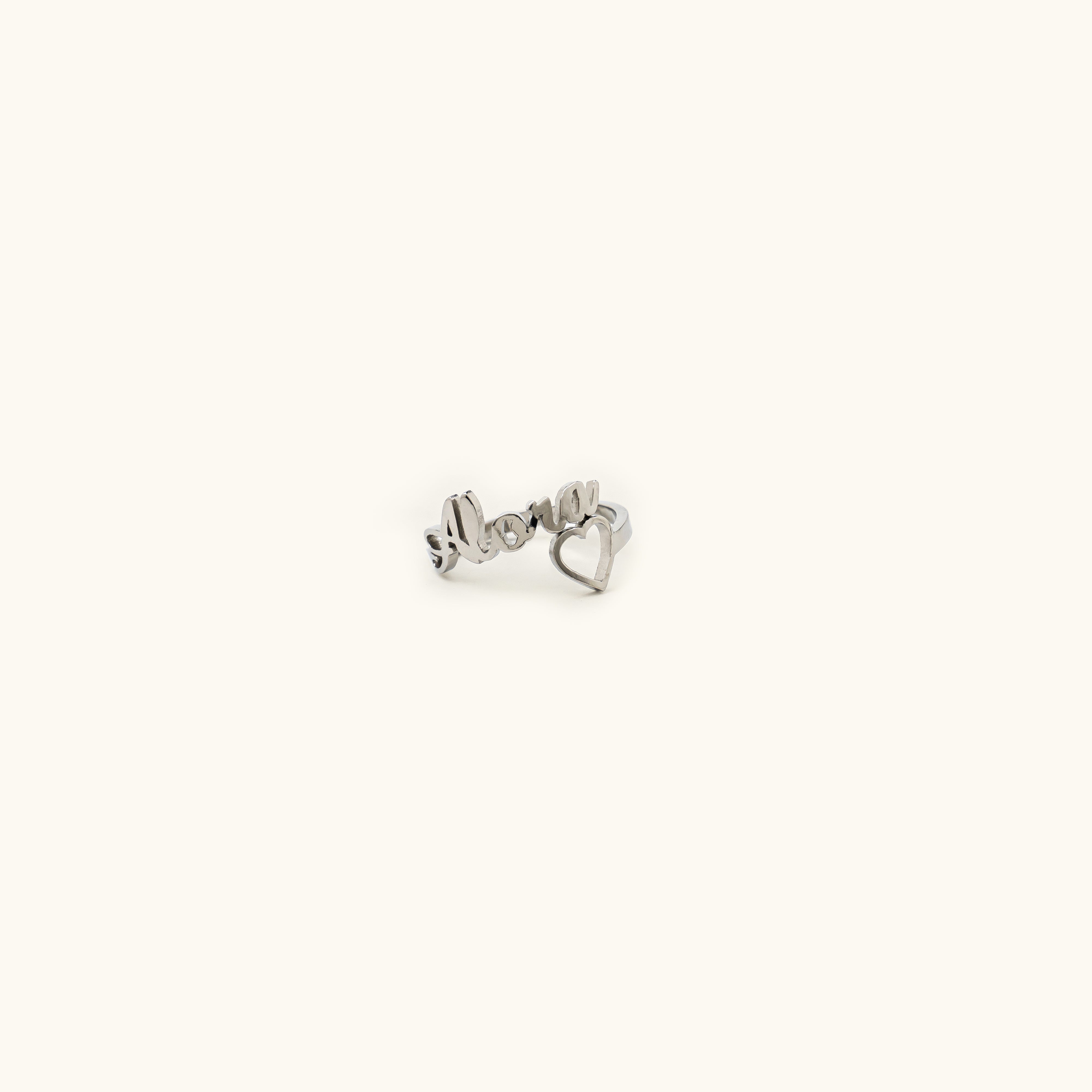 Heart Name Ring (Adjustable)