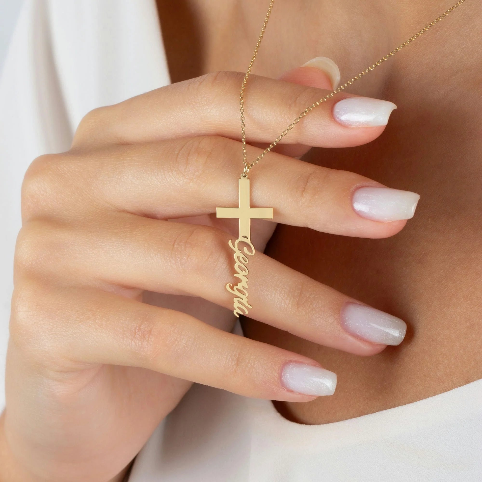 Cross Name Necklace