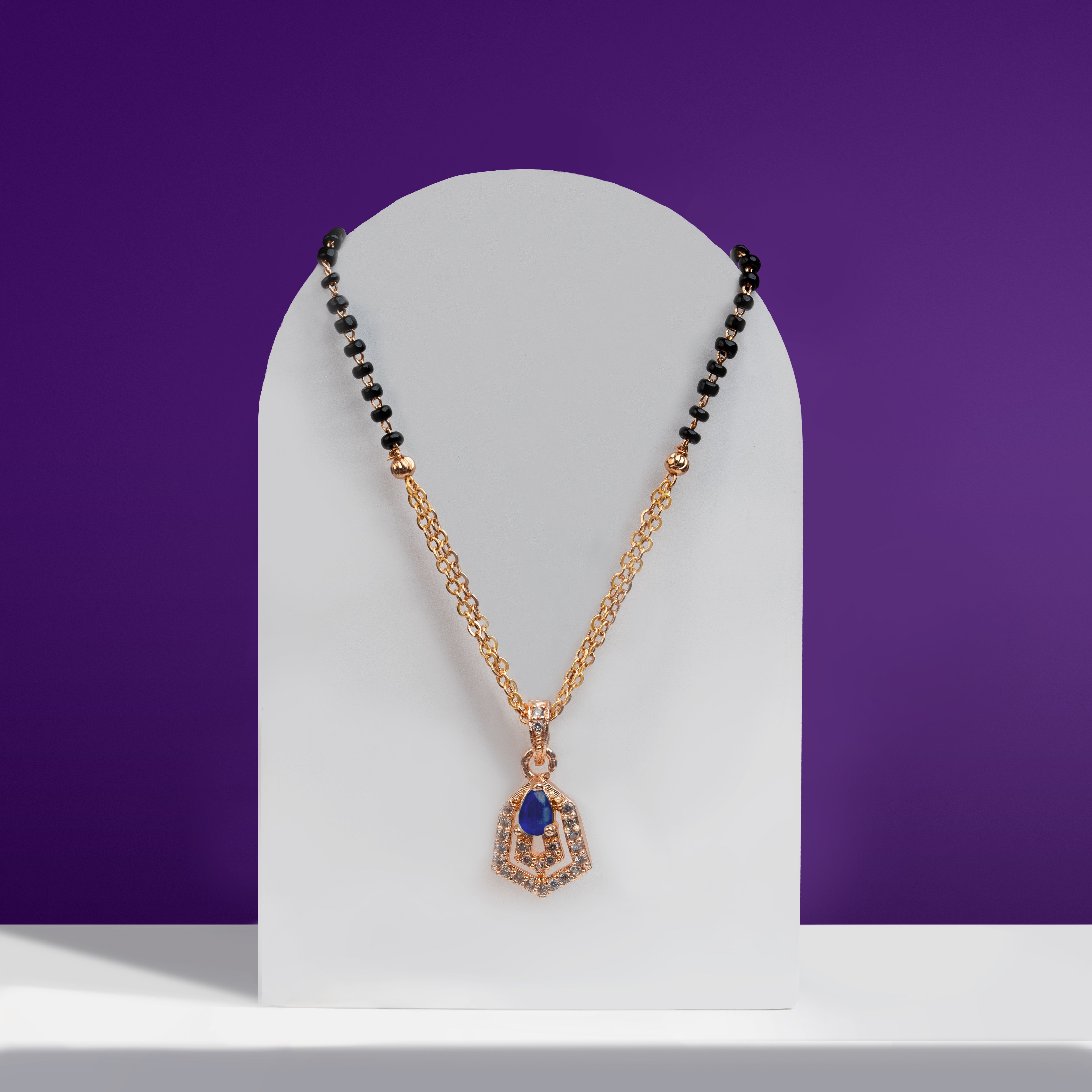 Celestial Blue Mangalsutra Necklace