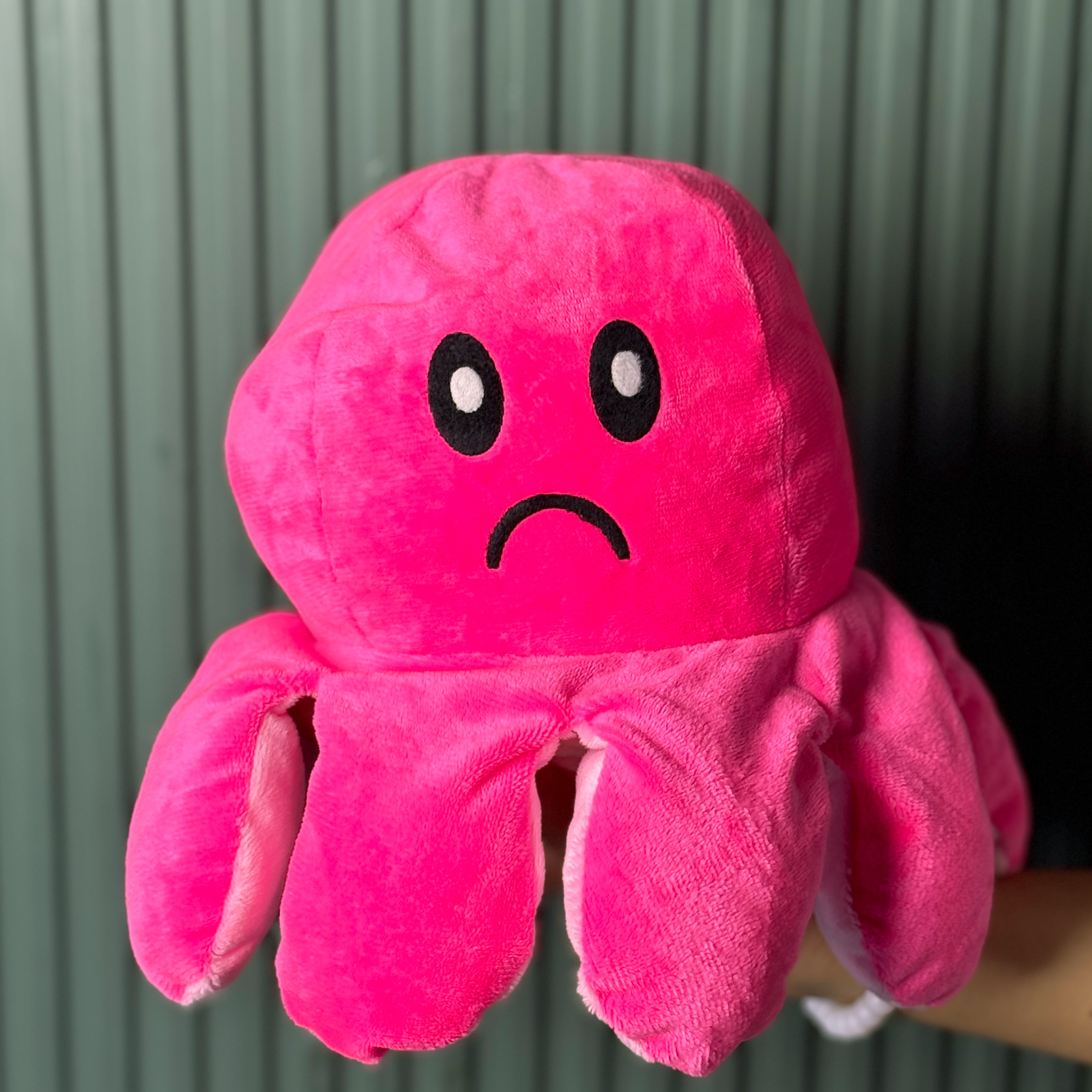 Rosa Pulpo Reversible En Juguettos Pulpo Reversible Rosa Y Gris