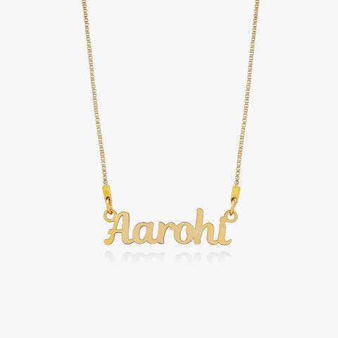 Name Necklace Gold