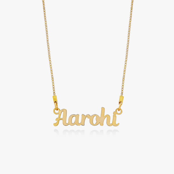 Name Necklace Gold