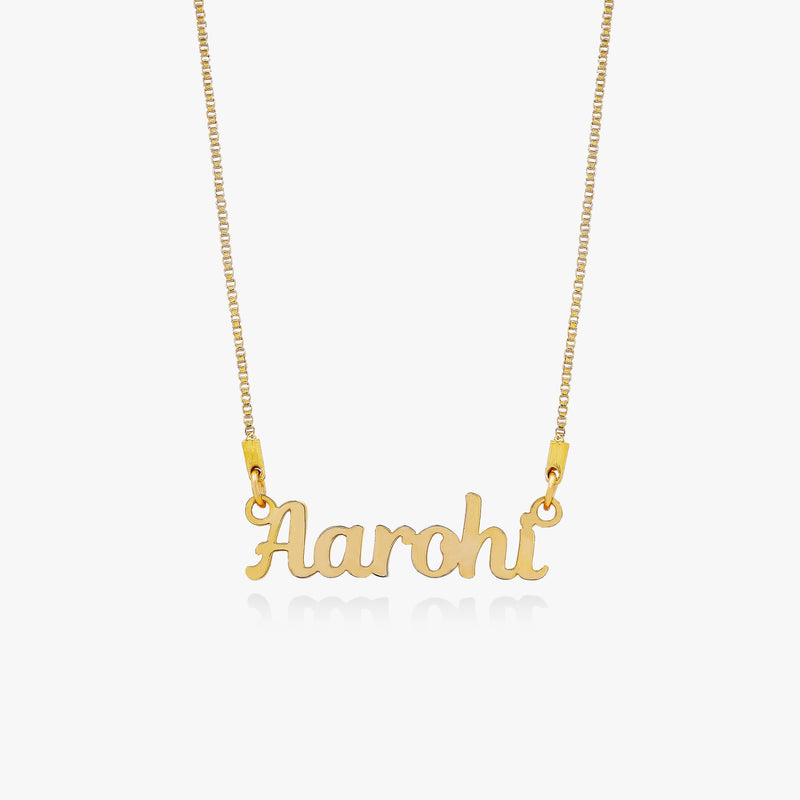 Name Necklace Gold