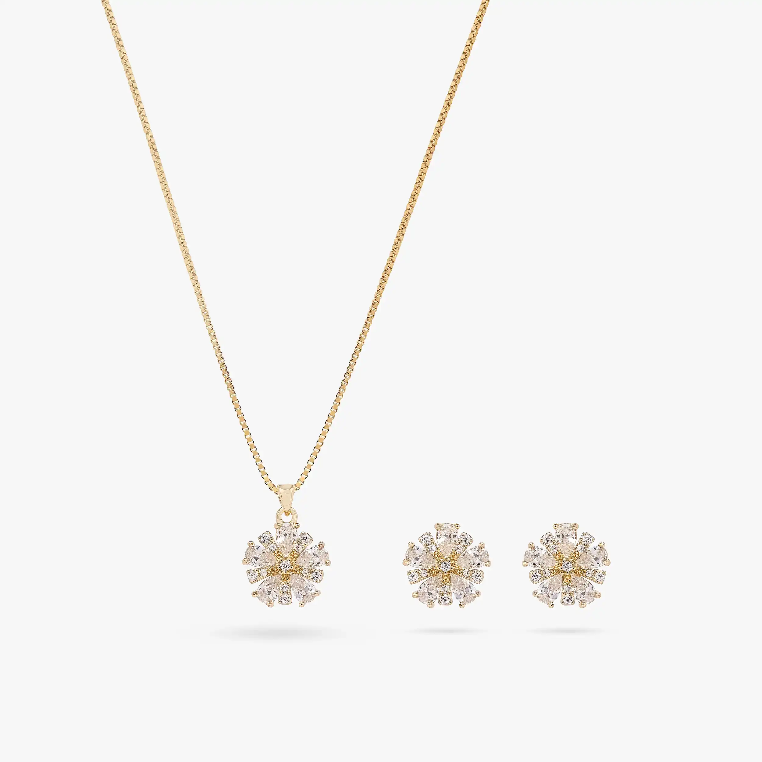 Blooming Grace Flower Diamond Necklace