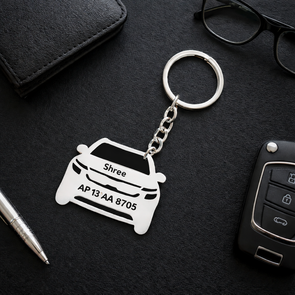 Personalised Car Keychain