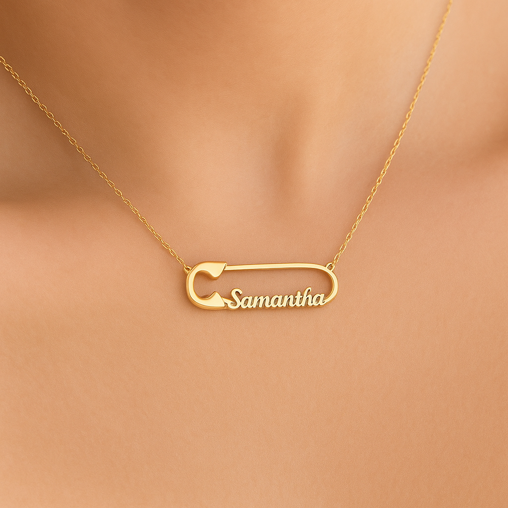 Safety Name Necklace