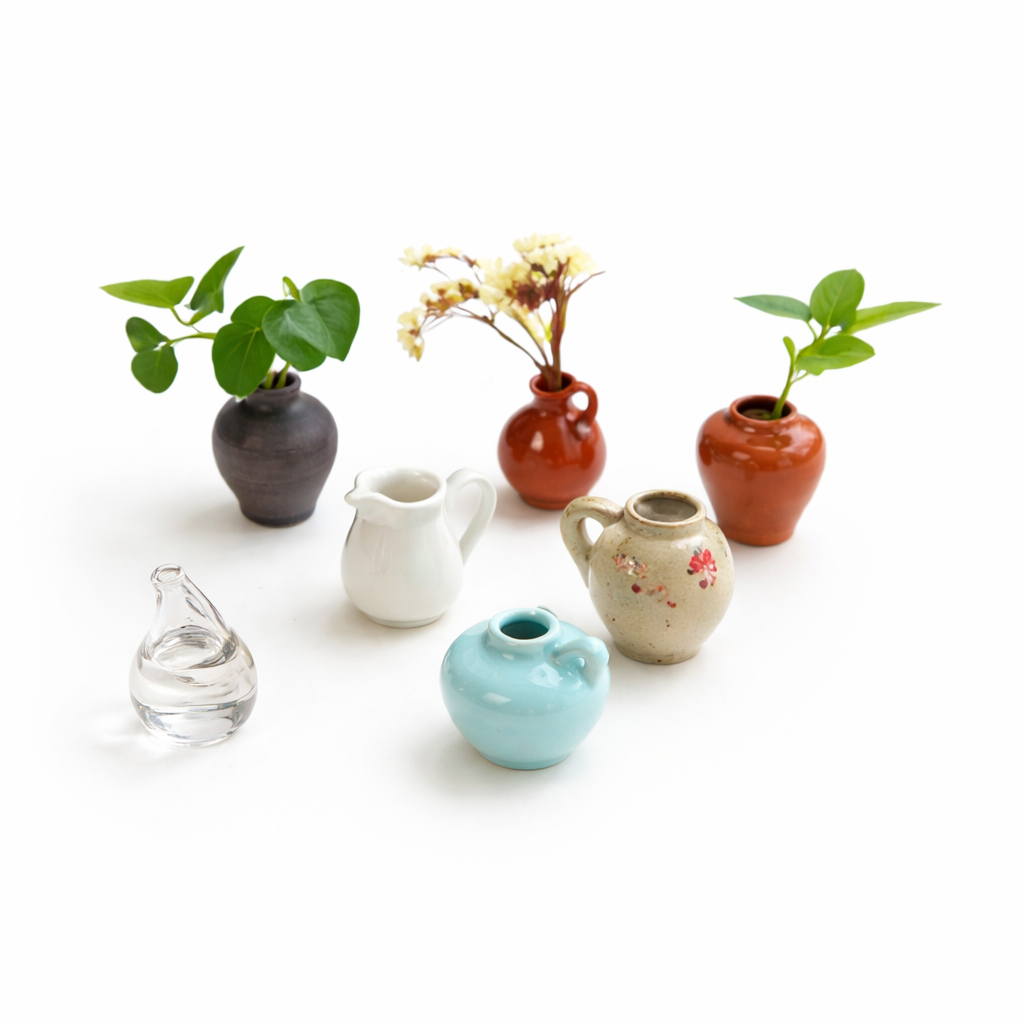 Flower pot fridge magnet (8 Cute Vases)
