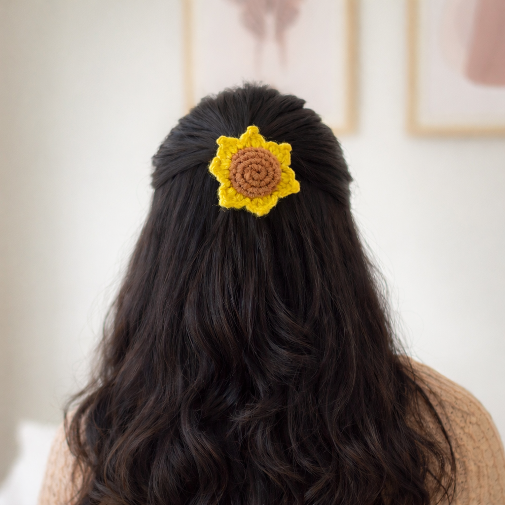Sunflower Hair Rubber Band
