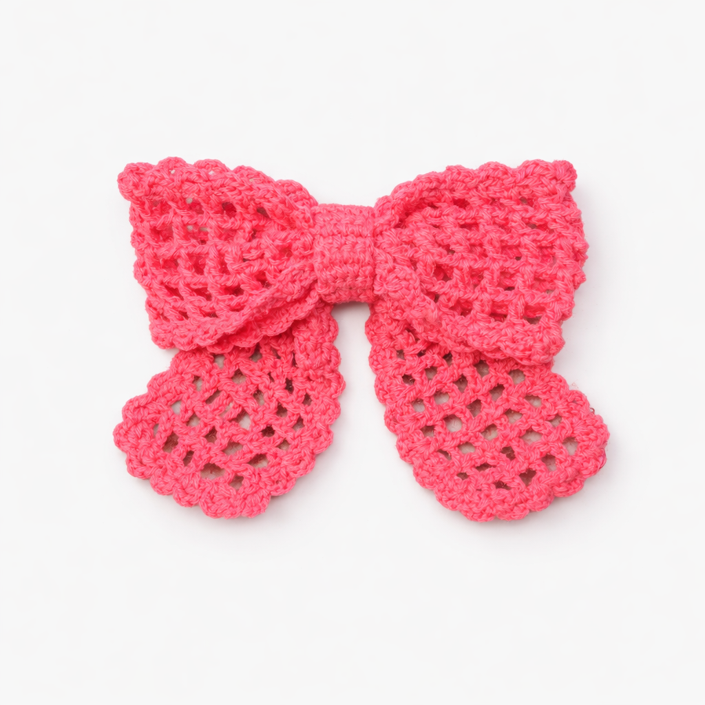 Crochet Bow Clip