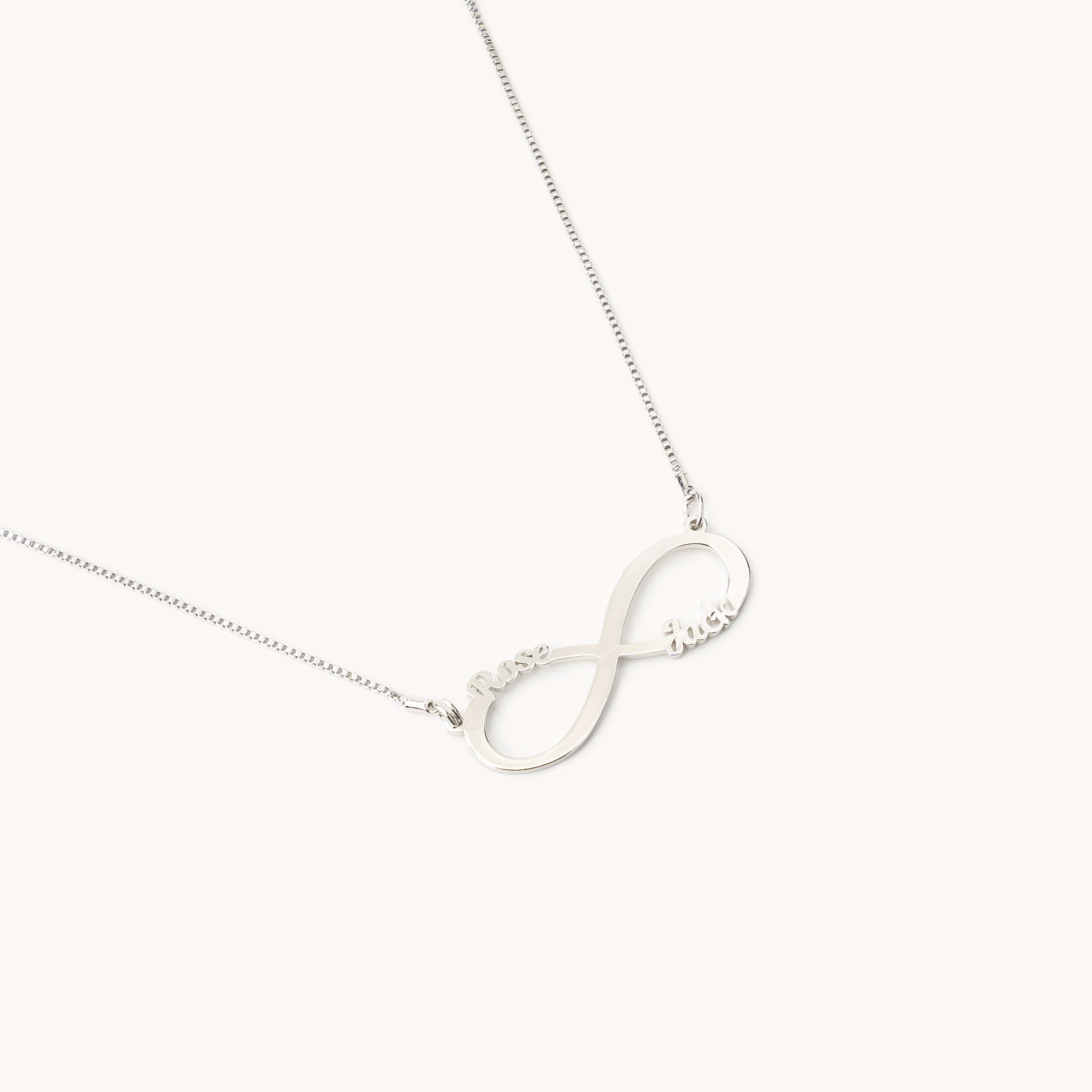 Infinity Couple Name Necklace
