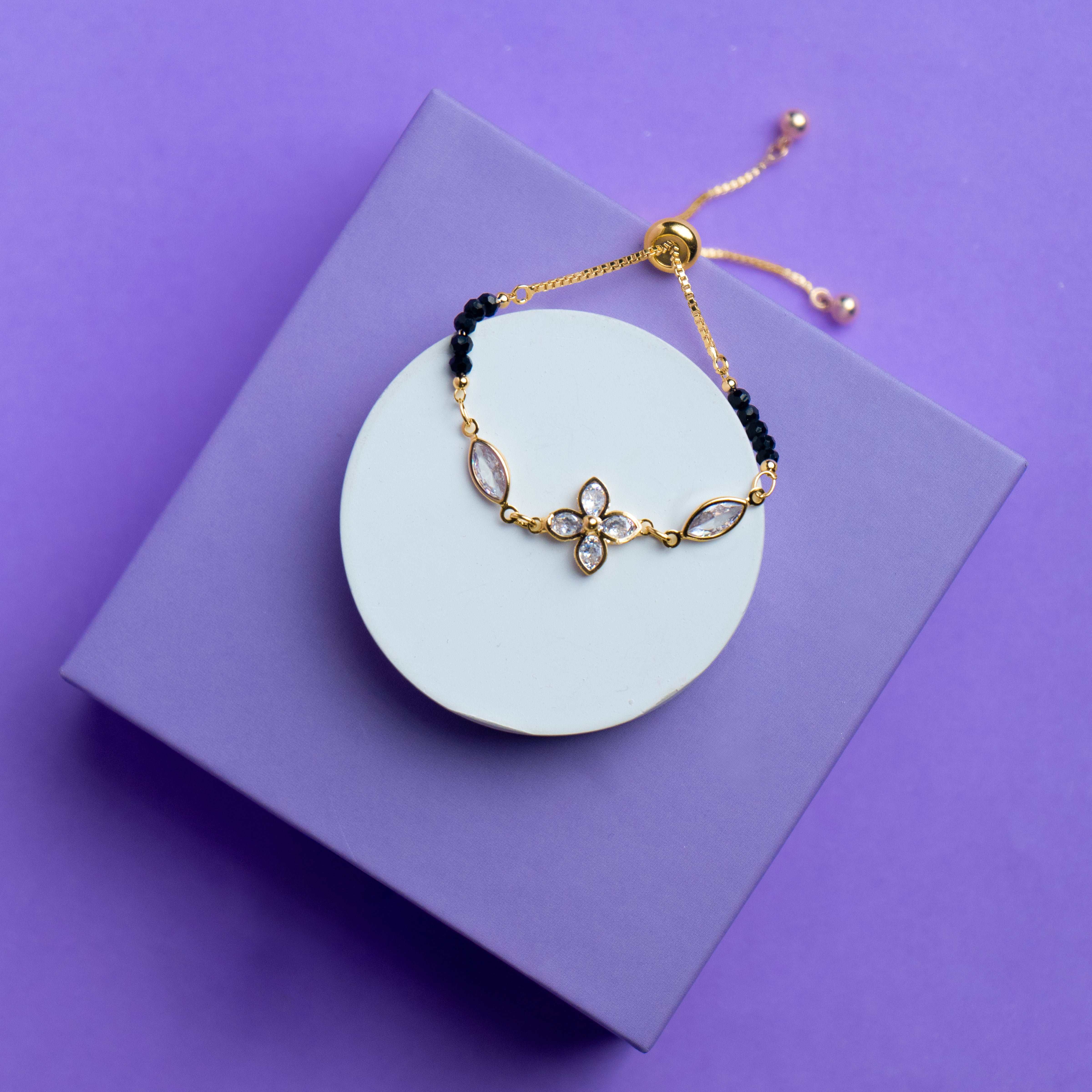 Floral Mangalsutra Bracelet