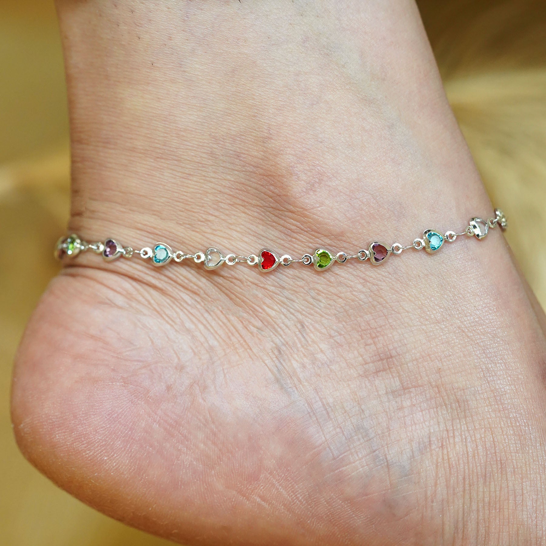 Heart Pop Anklet