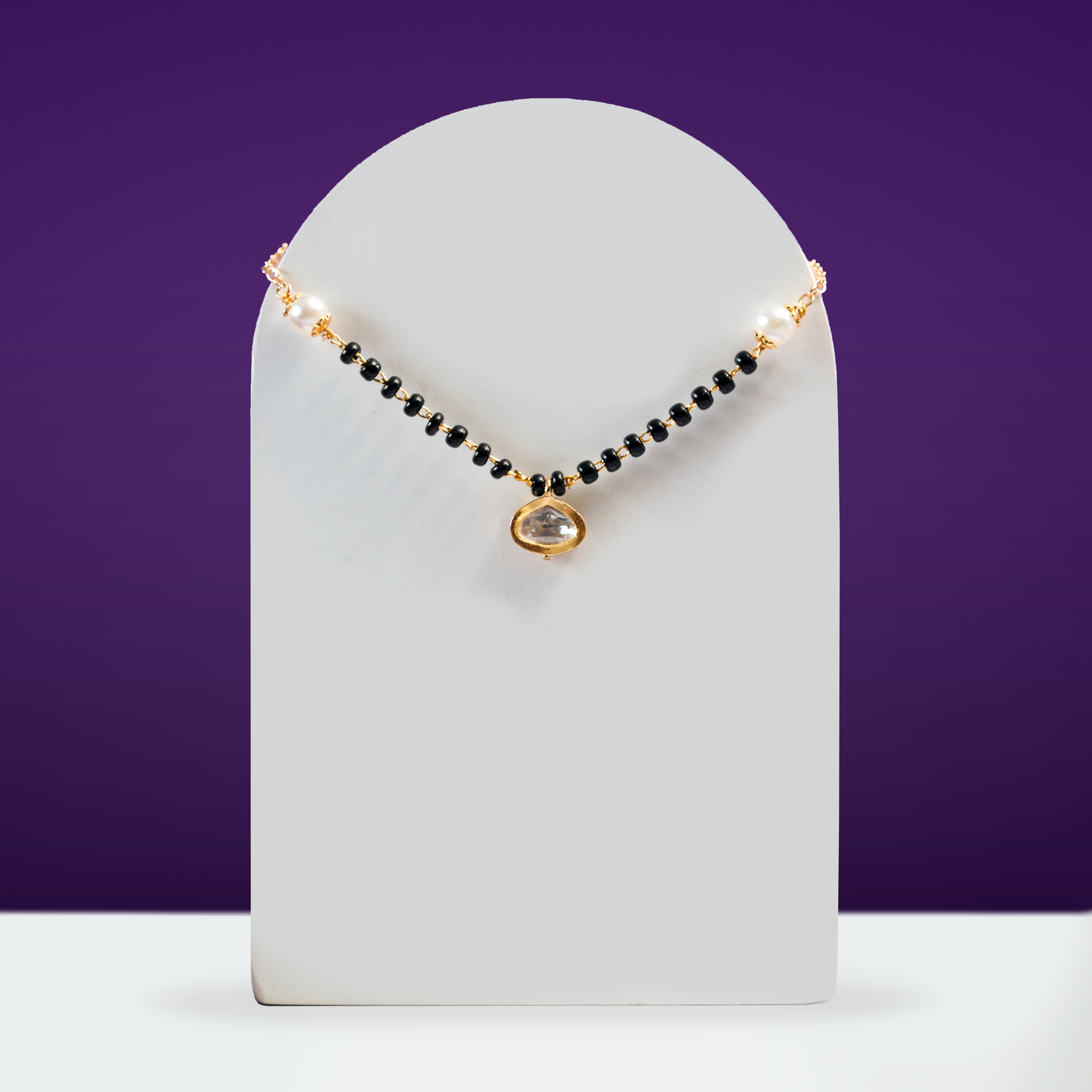 Pearl Noir Mangalsutra Necklace