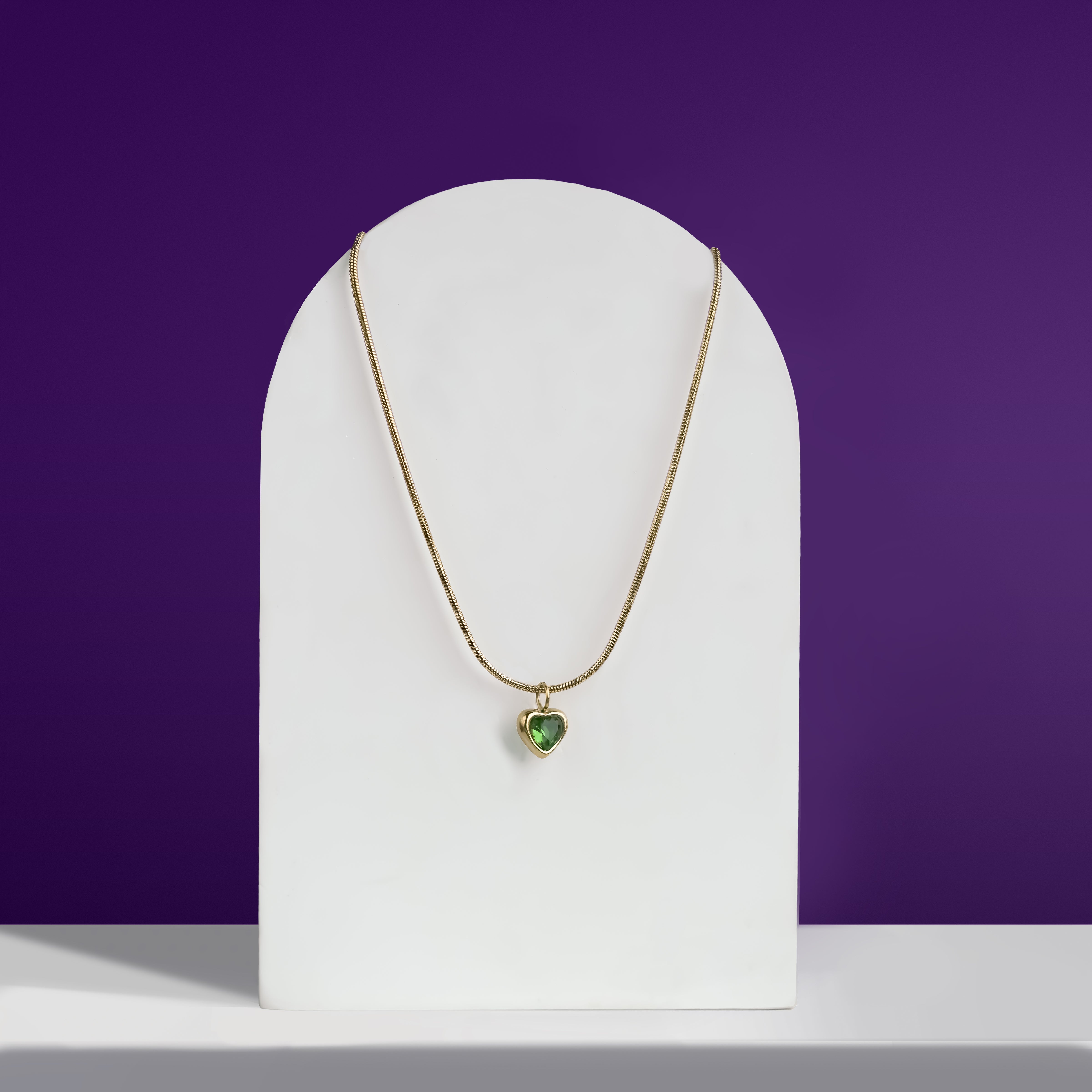 Emerald Heart Necklace