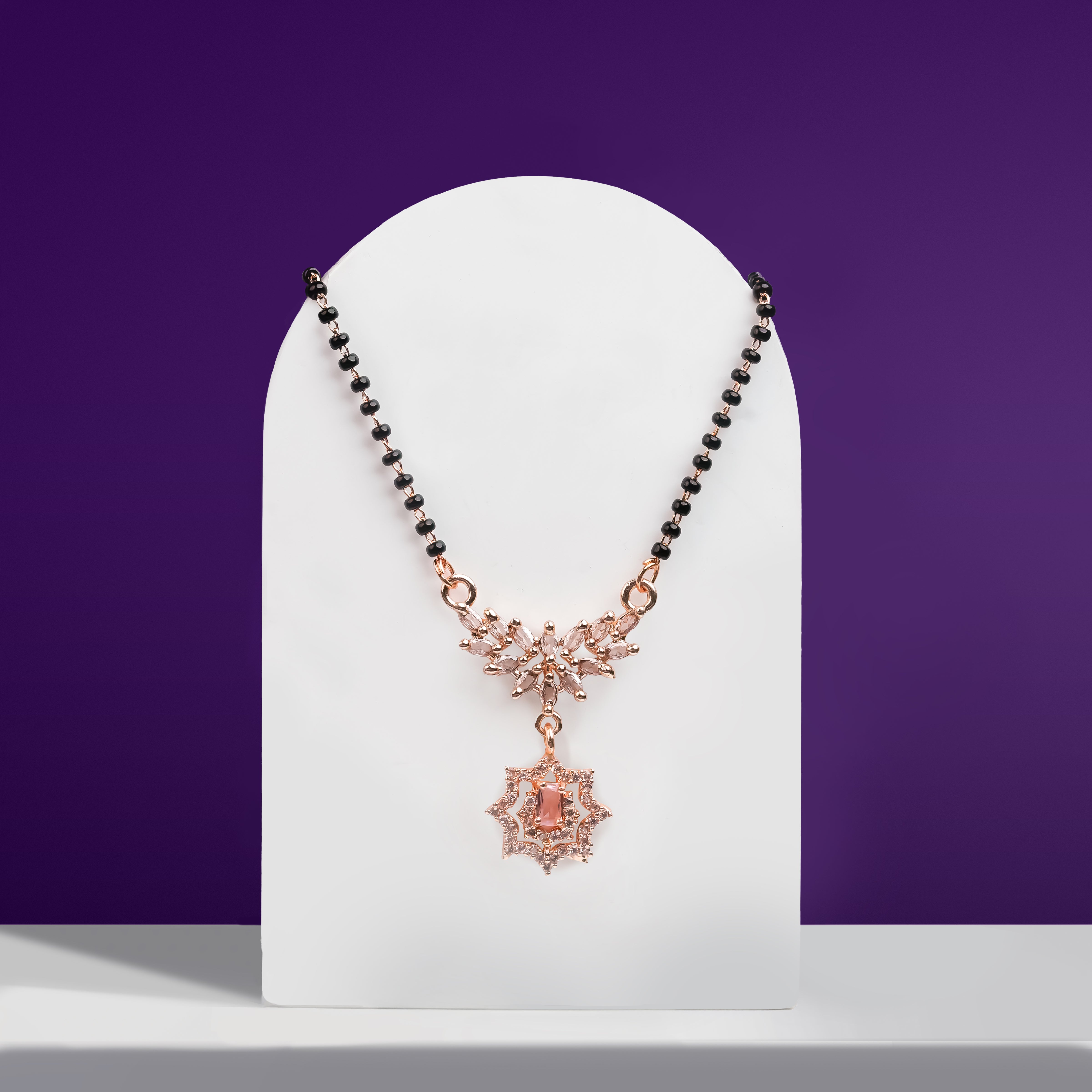 Radiant Mangalsutra Necklace With Star Pendant