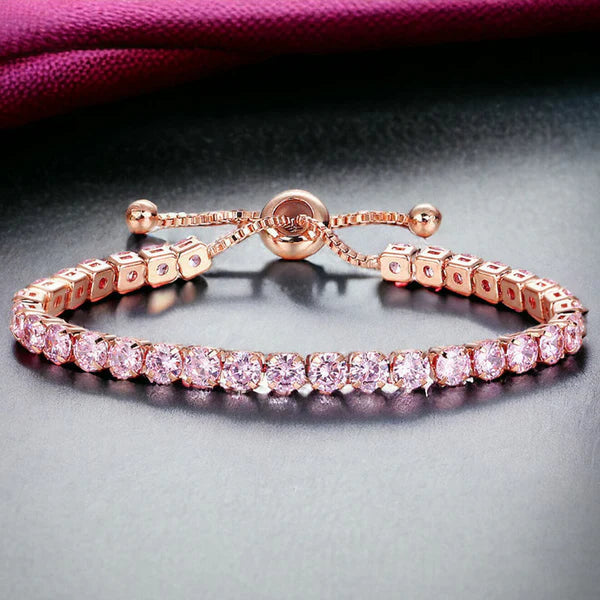 Pink Tennis Bracelet