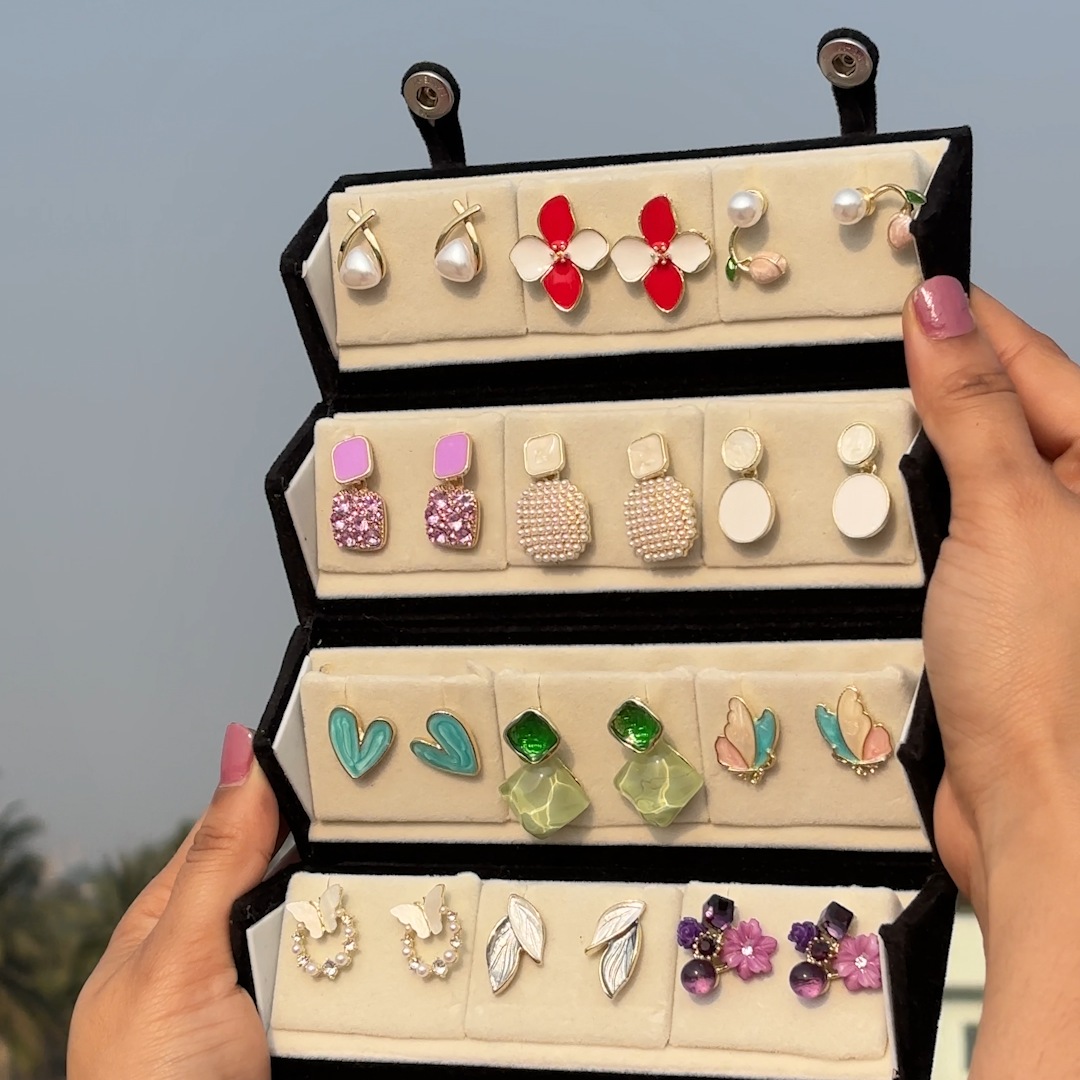 12 in 1 Earring Folding Gift Box